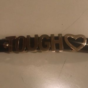 Tough leather bracelet
